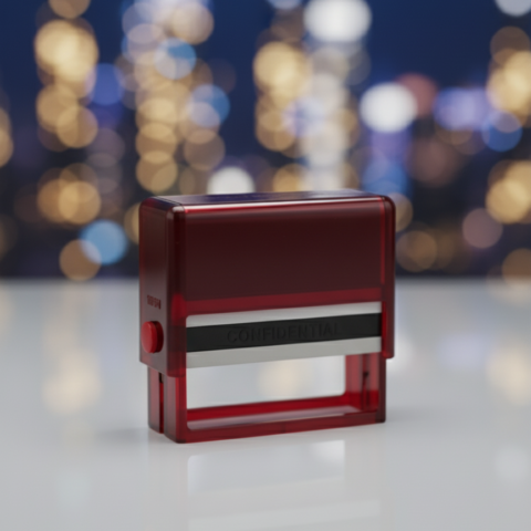 Professional Rectangular 38×77 Stamp – High Precision & Clarity