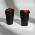 350ml Double-Wall Vacuum Insulated Thermal Mug with Anti-Leak Lid – Black 3