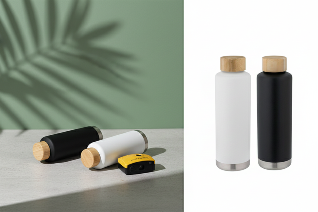 BAMBOO HUG Thermal Flask – Natural Bamboo Design, 500ml Capacity