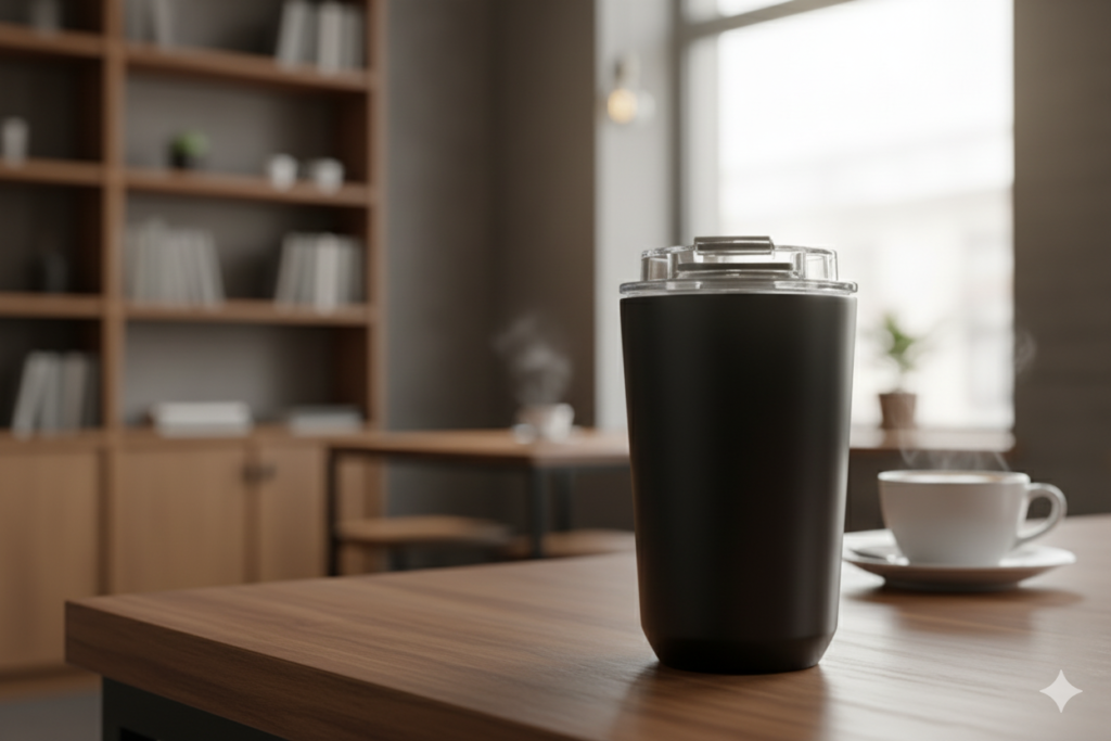 COZY CUPPA 380ml Thermal Mug – Stainless Steel Insulated Coffee Cup with Spill-Proof Lid