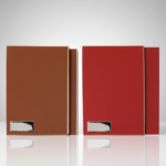 Premium Red and Brown Notebook with Leather Cover – Elegant Design for Work, Study and Gifts 1