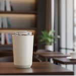 HEATVAULT 380ml Thermal Mug – Stainless Steel Insulated Cup with Secure Flip Lid 4