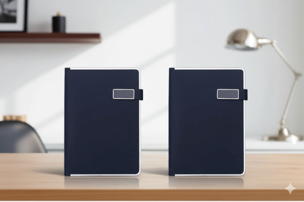 Premium Leather Notebook with Magnetic Closure