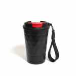 350ml Double-Wall Vacuum Insulated Thermal Mug with Anti-Leak Lid – Black 1