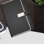 Premium Leather Notebook with Card Slots & Magnetic Clasp — Executive Journal 4