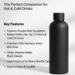 Temptote Insulated Water Bottle 500ml – Double-Wall Vacuum Stainless Steel 2