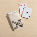 Innovative Travel Game Set – Dual-Purpose Card & Tic-Tac-Toe Canvas Bag 3