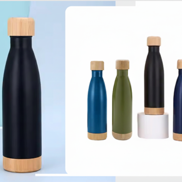 BAMBOOROOTS Thermal Bottle – Natural Elegance with Long-Lasting Insulation