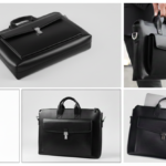 Premium Business Briefcase – Sleek Design with Shiny Metal Accents 1