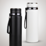 LANYARDLIFT Thermal Mug – 500ml Stainless Steel Insulated Bottle with Integrated Lanyard 1