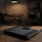 Black Leather Notebook — Premium Journal for Professionals 3