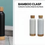 Bamboo Lid Stainless Steel Water Bottle – Premium Insulated Design 1