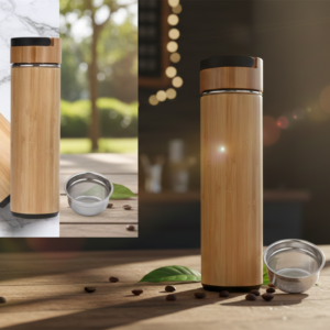 BAMBOO ESSENCE Thermal Mug – Elegant Sustainable Bamboo Design