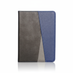 Grey and Blue Geometric Notebook – Modern Design with a Touch of Elegance 1