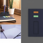 Smart Notebook with Sticky Notes & Phone Stand – Modern Design for Office & Study 1