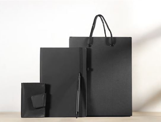 Premium Notebook Gift Set with Pen, Card Holder & Luxury Gift Bag - Image 2