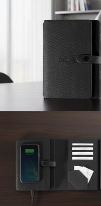 Smart Notebook with Built-In Wireless Charger and Multi-Functional Organizer |CODE:WNB15 - Image 2