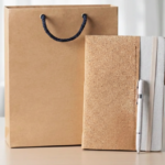 Eco Gift Set with Kraft Bag, Cork Notebook & Pen – Premium Office Essentials 2