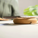 Wheat & Cork Wireless Charger – Eco-Friendly Qi Charging Pad with Natural Cork Base 4