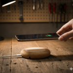 Wheat & Cork Wireless Charger – Eco-Friendly Qi Charging Pad with Natural Cork Base 5