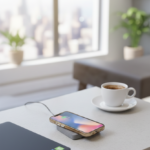 Limestone Wireless Charger – Eco-Friendly Compact Charging Pad 3