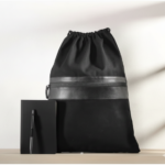 Premium Drawstring Bag with Working Notes Notebook & Pen – Elegant and Practical Daily Set 1