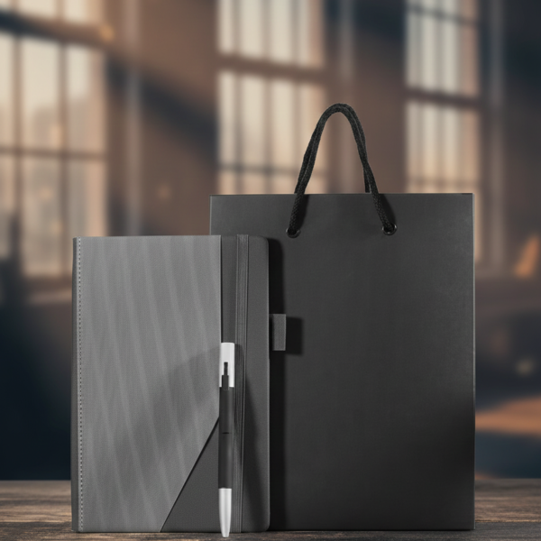 Elegant A5 Notebook Gift Set with Pen and Premium Gift Bag