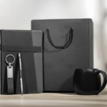 Black Executive Office Gift Set – Notebook, Pen, Keychain, Mug & Gift Bag 1
