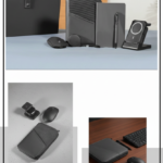 Premium Multi-Texture Organizer Bag Set – Notebook, Pen, Wireless Mouse & Power Bank 3