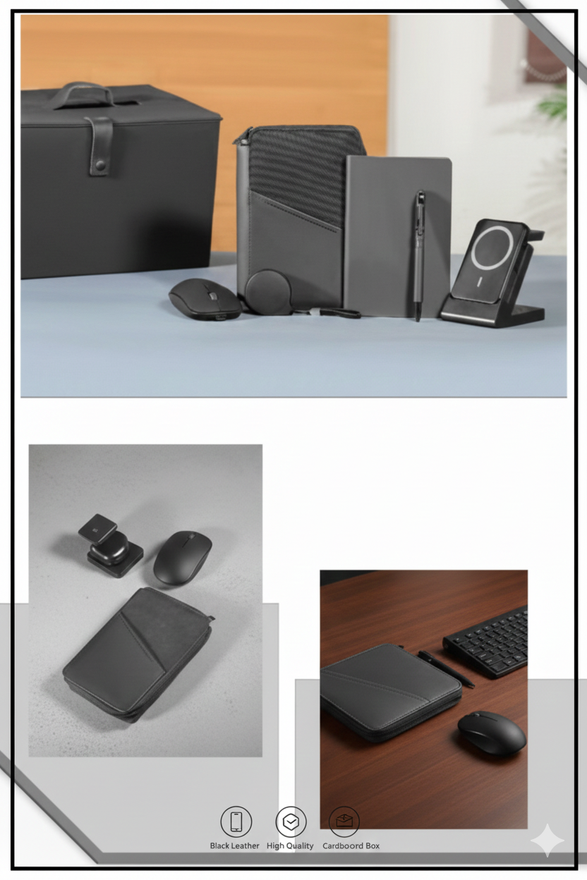 Elegant Office Power Set – Premium Black Office & Tech Gift Collection - Image 4