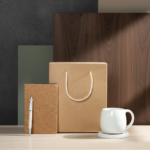 Luxury Gift Set – Kraft Bag, Cork Notebook & Elegant Pen 2