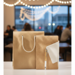 Eco Office Gift Set with Kraft Bag, Cork Notebook & Pen – Minimal Professional Design 1