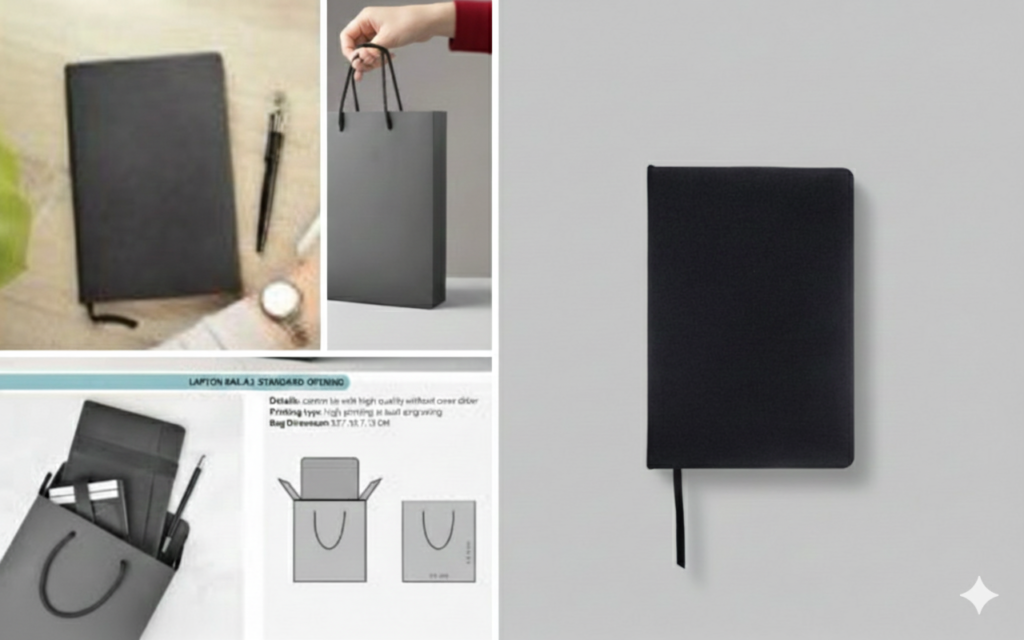 Elegant Office Gift Set – Notebook, Pen & Gift Bag