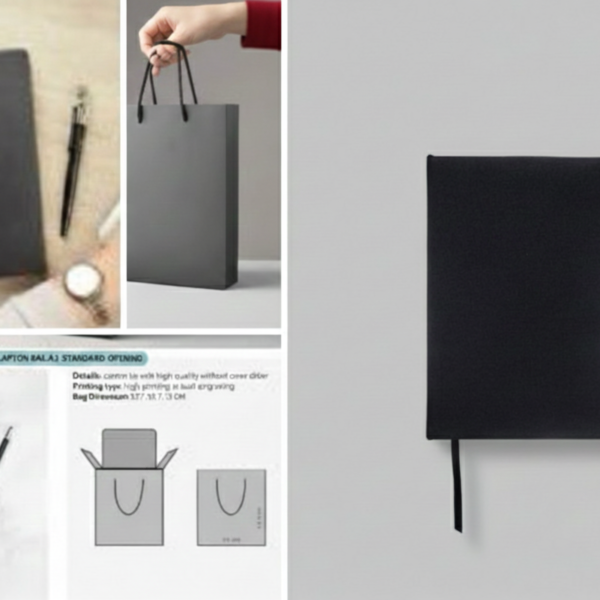 Elegant Office Gift Set – Notebook, Pen & Gift Bag