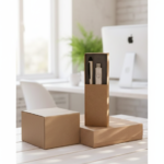 Eco-Friendly Office Gift Set – Elegant Pen with USB Drive in Premium Kraft Box 4