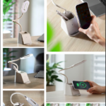Smart Desk Lamp with Wireless Charging & Pen Organizer 3