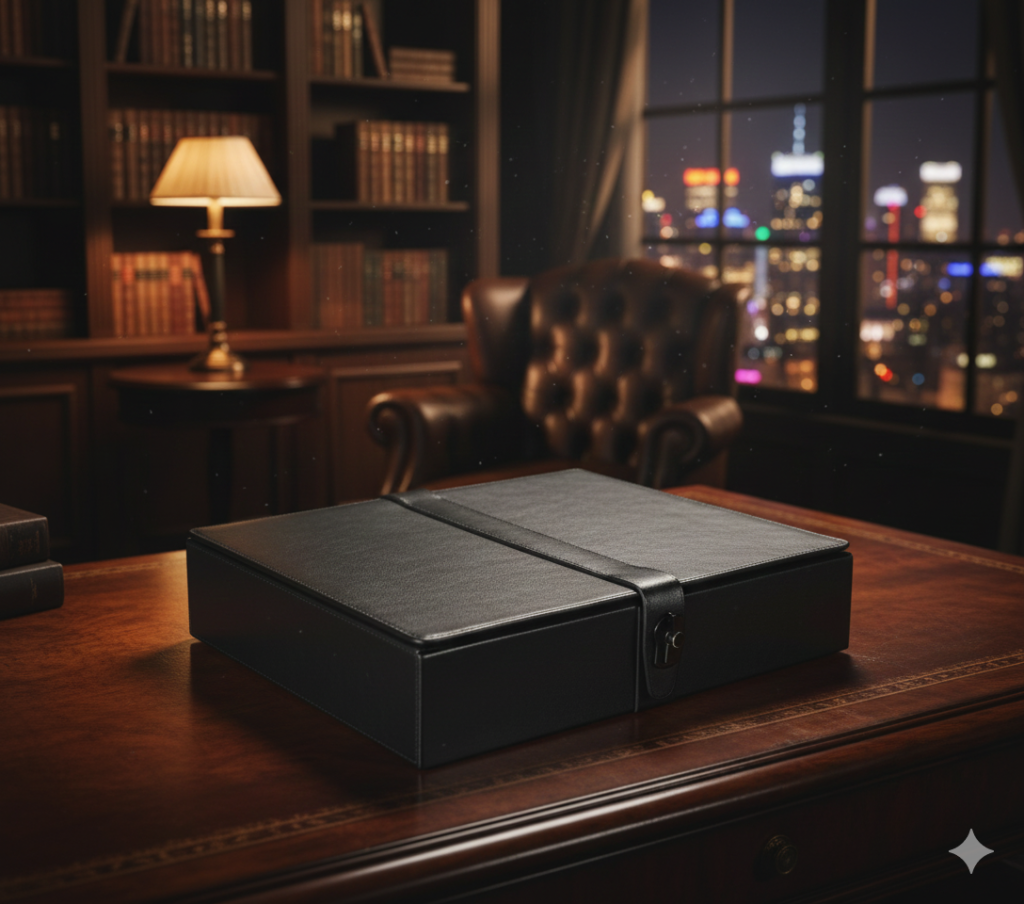 Locked-In Medium Storage Box – Premium Textured Design with Secure Closure