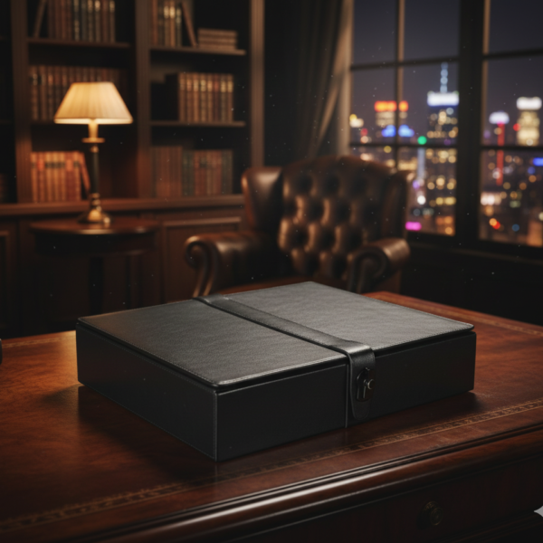 Locked-In Medium Storage Box – Premium Textured Design with Secure Closure