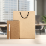 Premium Gift Set: Kraft Gift Bag + Organic Notebook + Elegant Pen 1