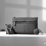 Mini Black Tech Set – Wireless Power Bank with Retractable Cable & Organizer Pouch 3