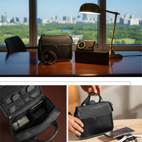 Practical Gift Set – Power Bank, Cable & Organizer Bag for Accessories