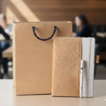 Eco Gift Set with Kraft Bag, Cork Notebook & Pen – Premium Office Essentials 1