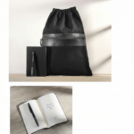 Premium Drawstring Bag with Working Notes Notebook & Pen – Elegant and Practical Daily Set 2