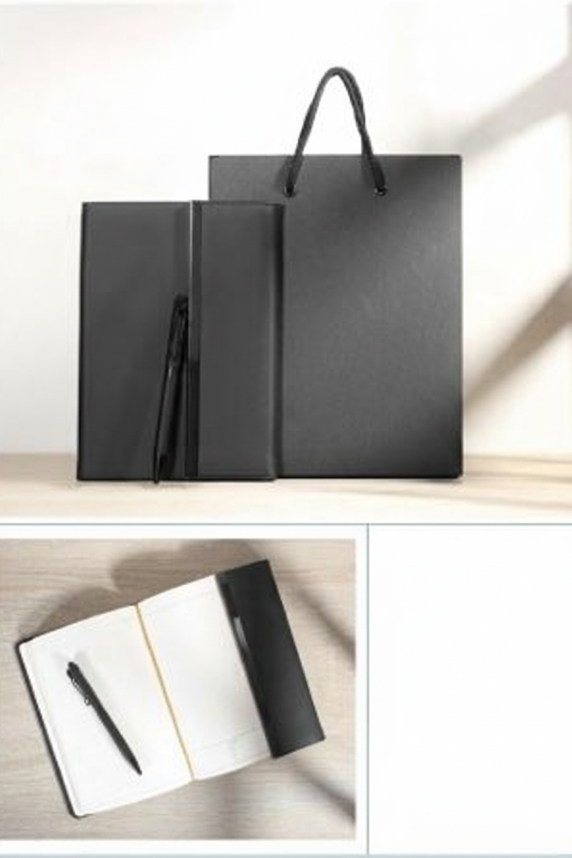Notebook & Pen Gift Set with Elegant Gift Bag - Image 3