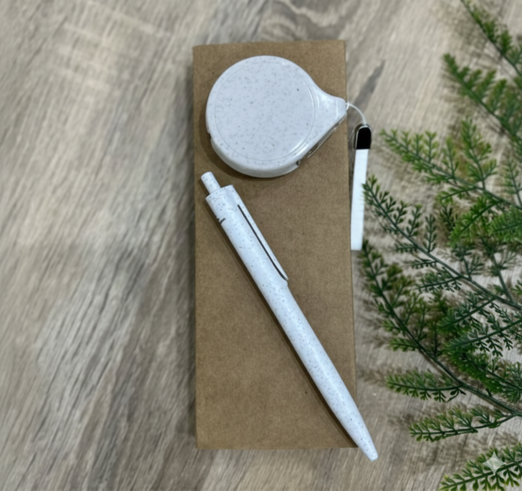 Eco-Friendly Desk Set – Pen &  Charging Cable with Minimal Design