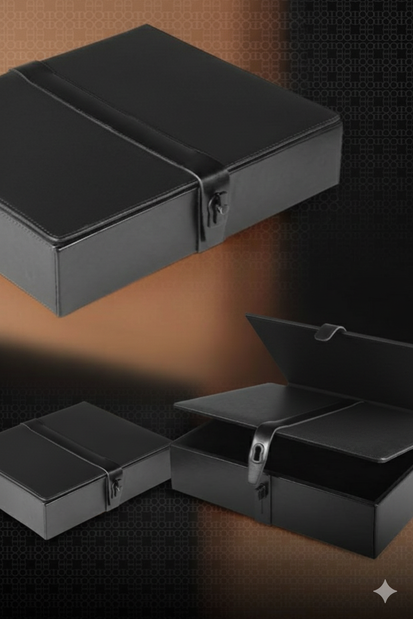 Locked-In Medium Storage Box – Premium Textured Design with Secure Closure |Code : Bm29 - Image 2
