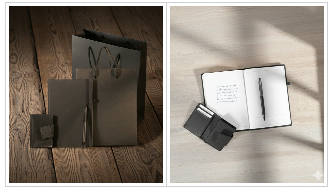 Premium Notebook Gift Set with Pen, Card Holder & Luxury Gift Bag - Image 5