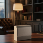 Gray Cement Stand Gift Box – Foldable Vertical Design with Magnetic Closure 2