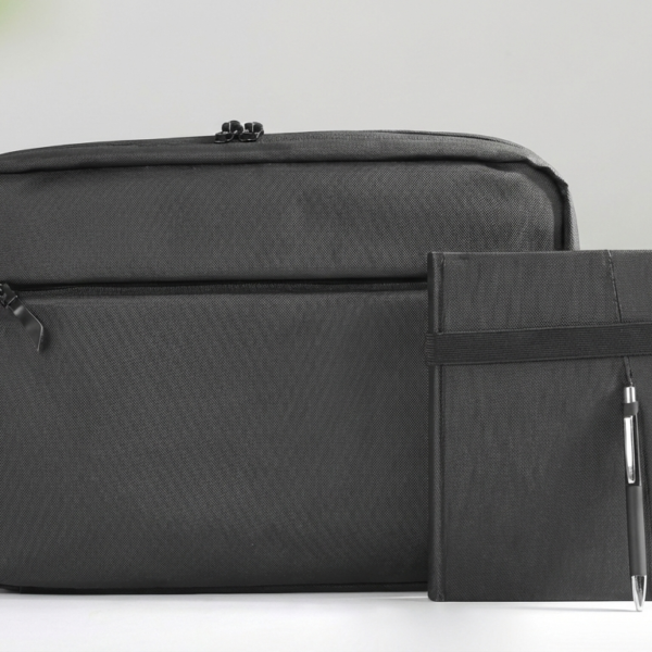 Essential Black Work Set – Elegant  Work Bag with Notebook & Pen