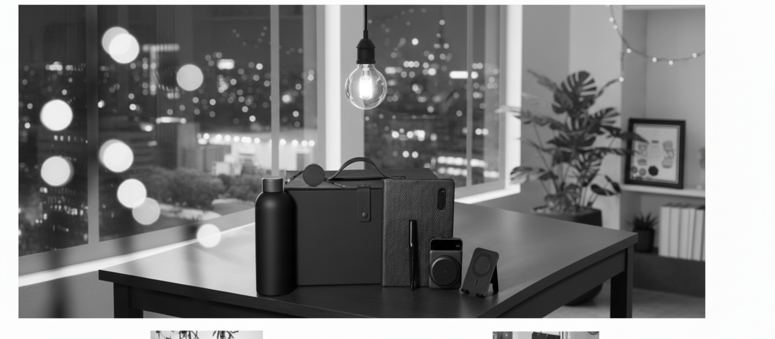 Premium 6-Piece Executive Gift Set | Organizer Bag, Insulated Bottle, Journal & Pen, Power Bank, Charging Stand - Image 3